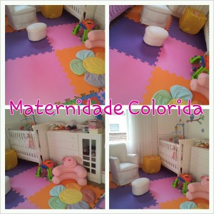 decoração do quarto de bebê; tapete de EVA