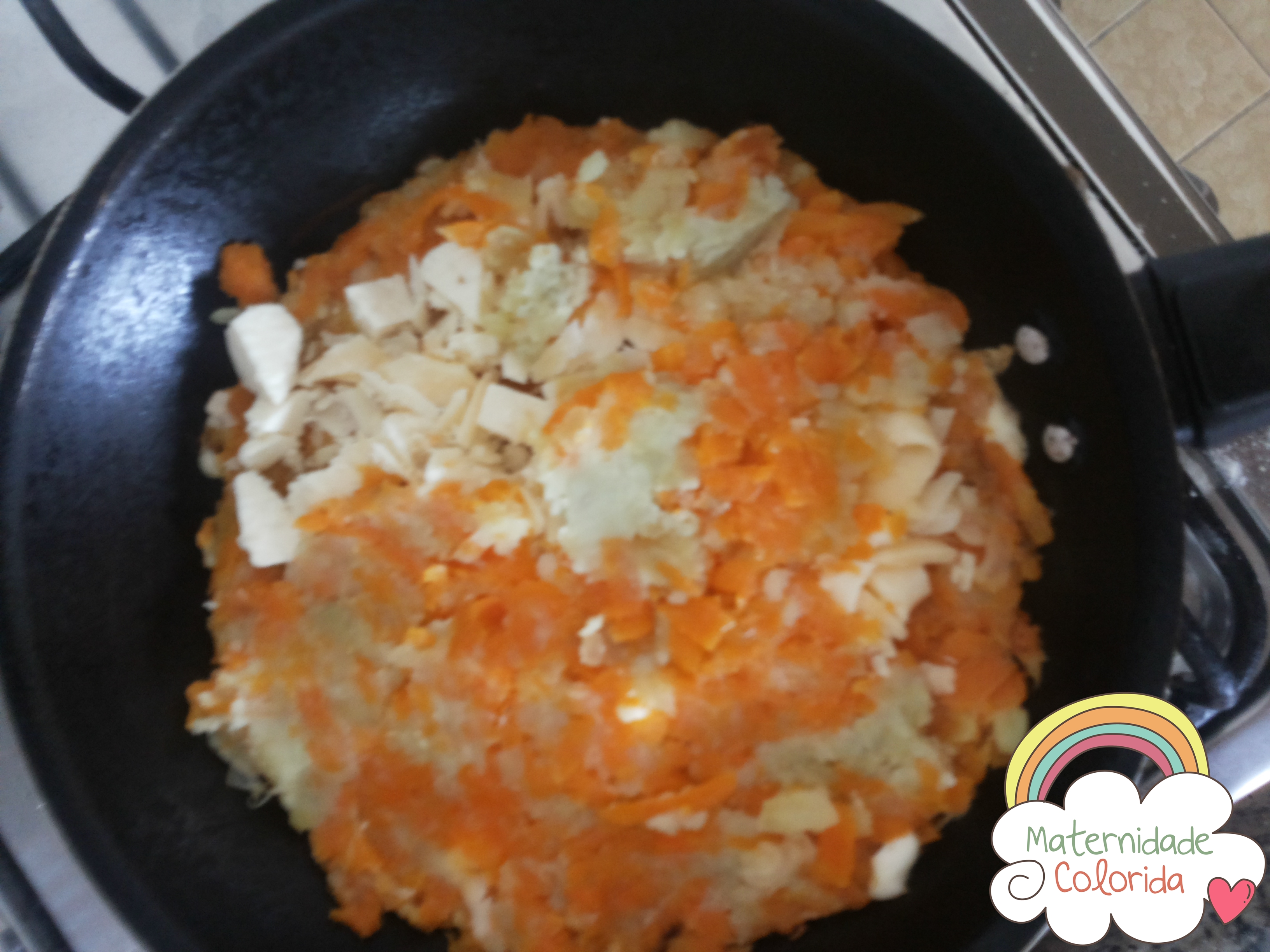 batata doce e cenoura rostie recheada com queijo